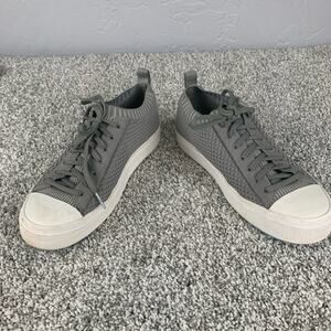 Native Gray Knit Sneaker Men's size 7 Jefferson 2.0 Liteknit Shell Tie Close
